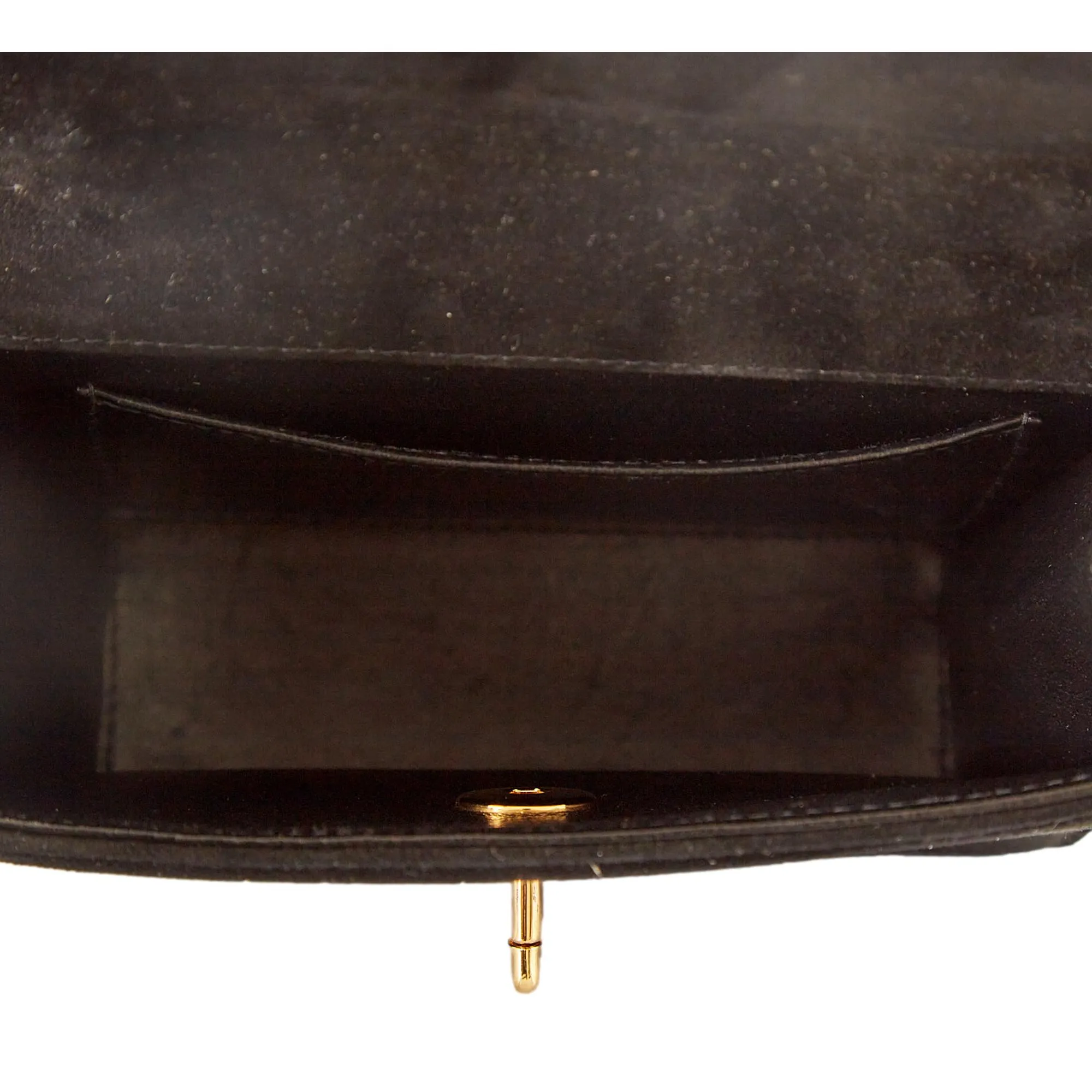 Chanel Black Suede Chain Shoulder Bag