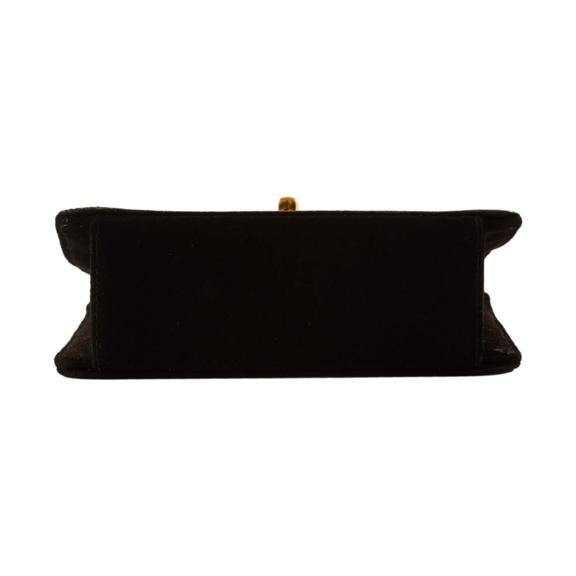 Chanel Black Suede Chain Shoulder Bag