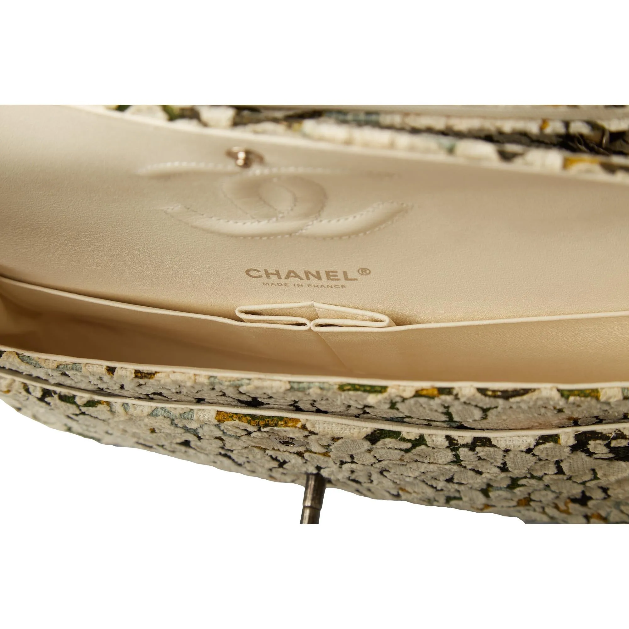 Chanel Floral Tweed Flap Bag