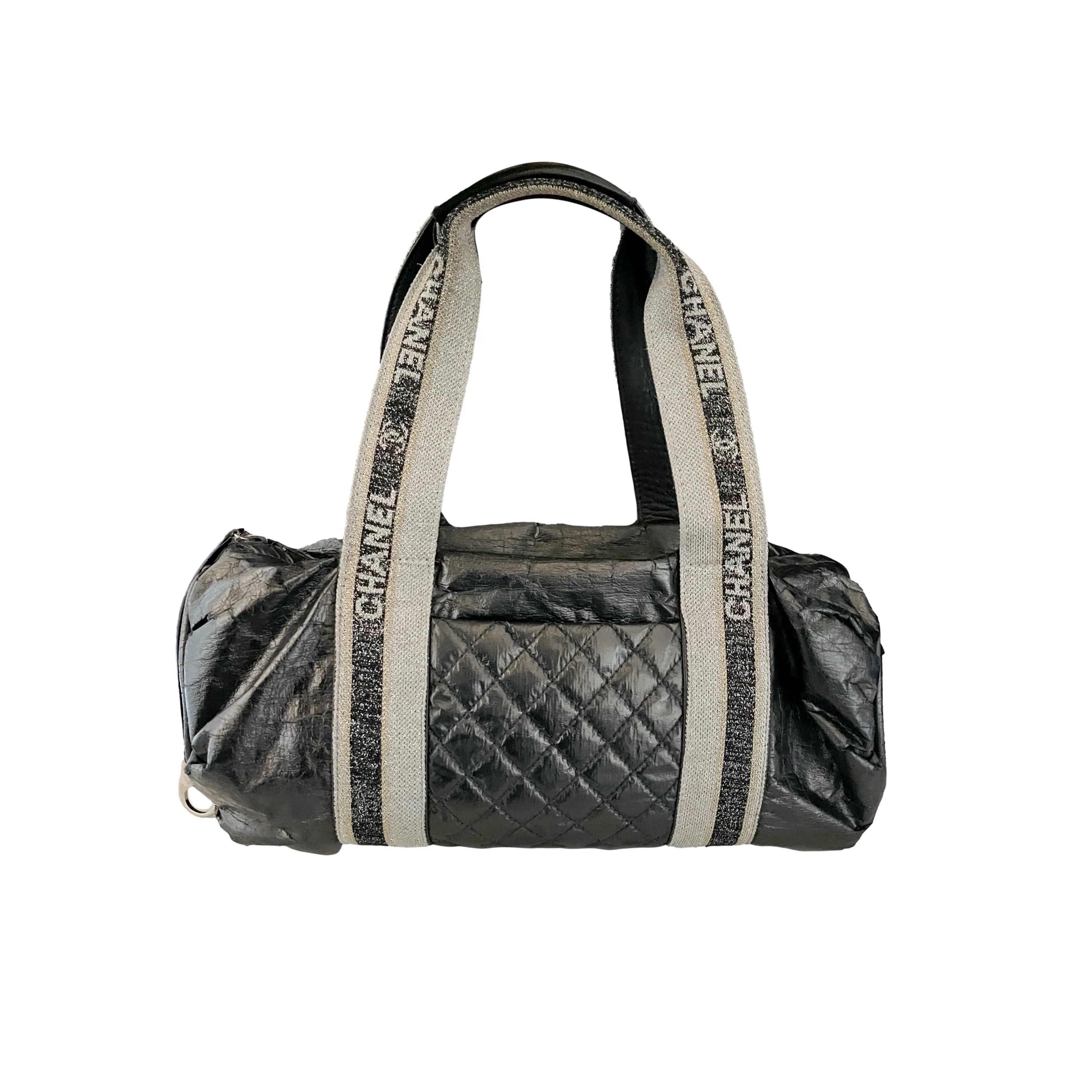 Chanel Gunmetal Mini Barrel Bag