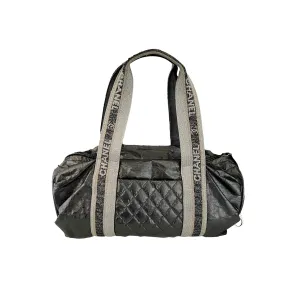 Chanel Gunmetal Mini Barrel Bag
