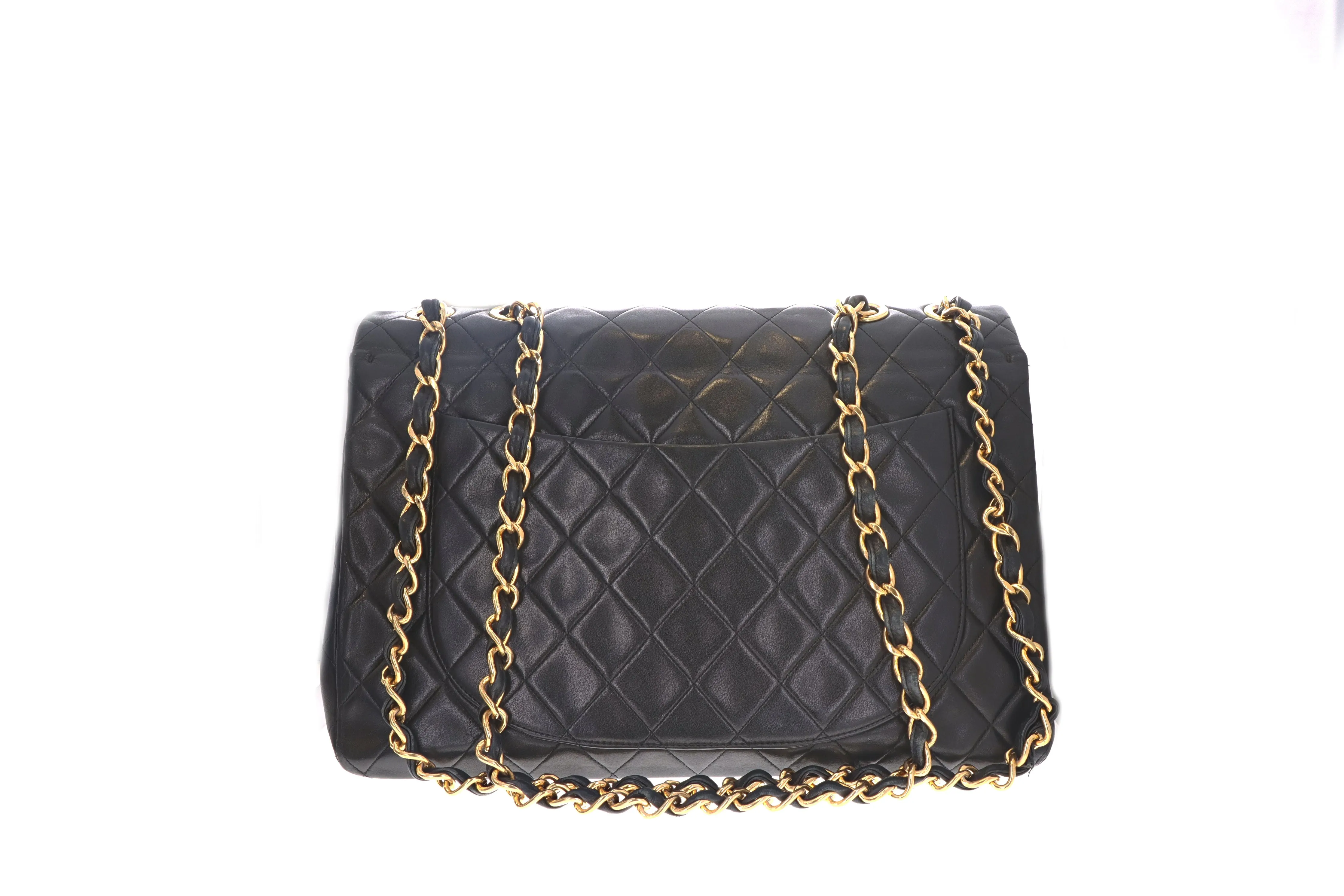 Chanel Lambskin Vintage Classic Maxi Single Flap Bag