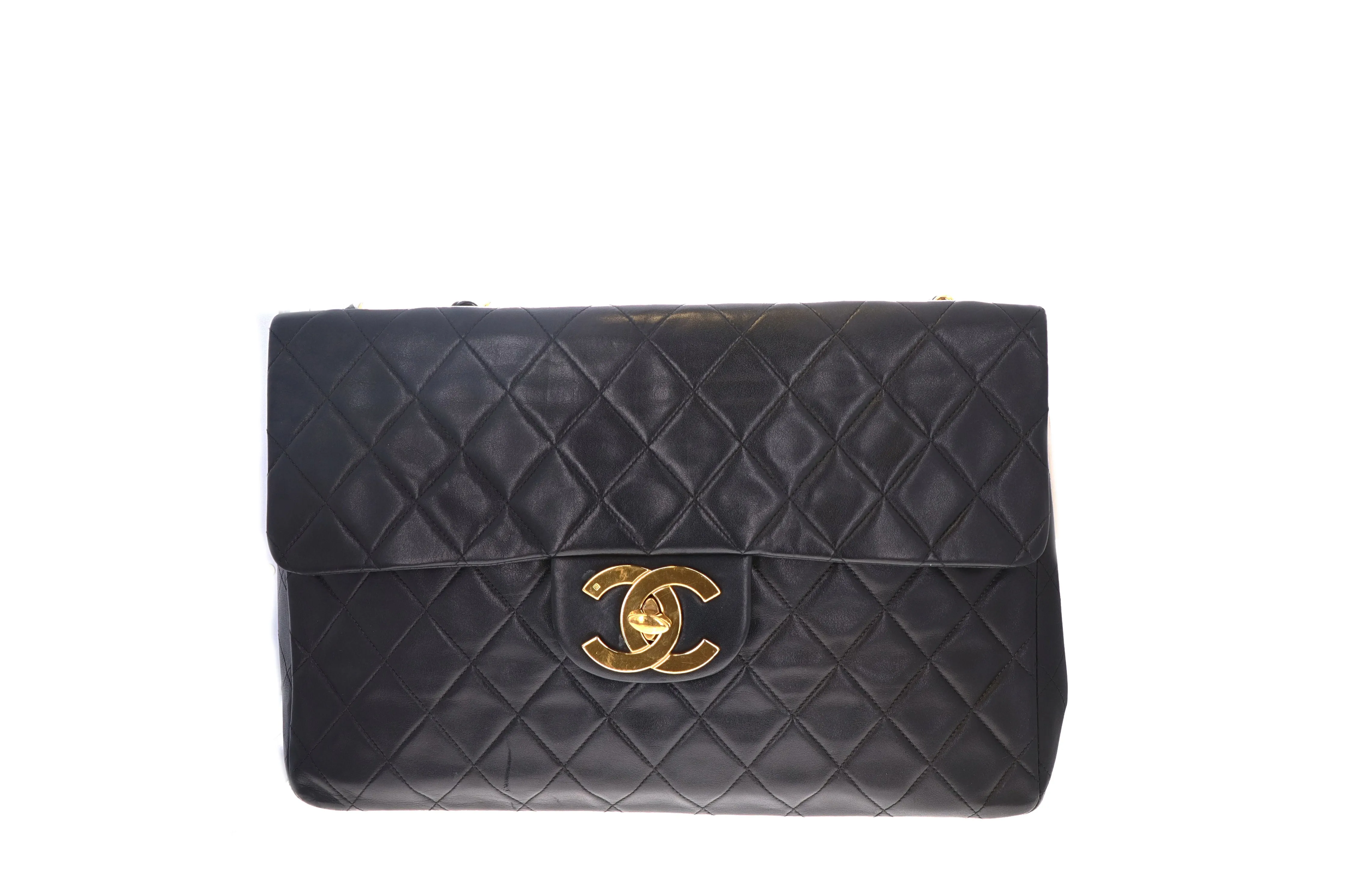 Chanel Lambskin Vintage Classic Maxi Single Flap Bag