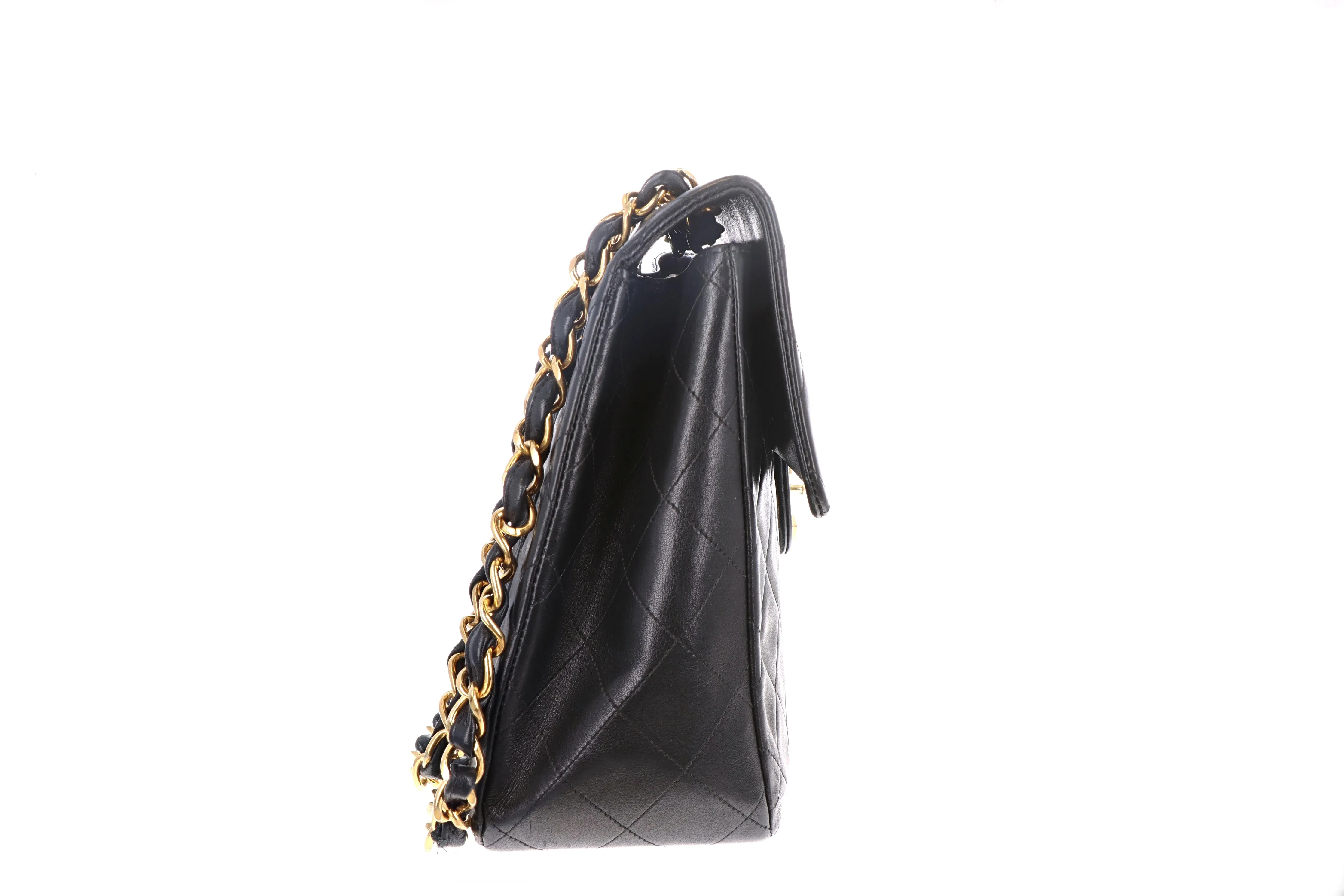 Chanel Lambskin Vintage Classic Maxi Single Flap Bag
