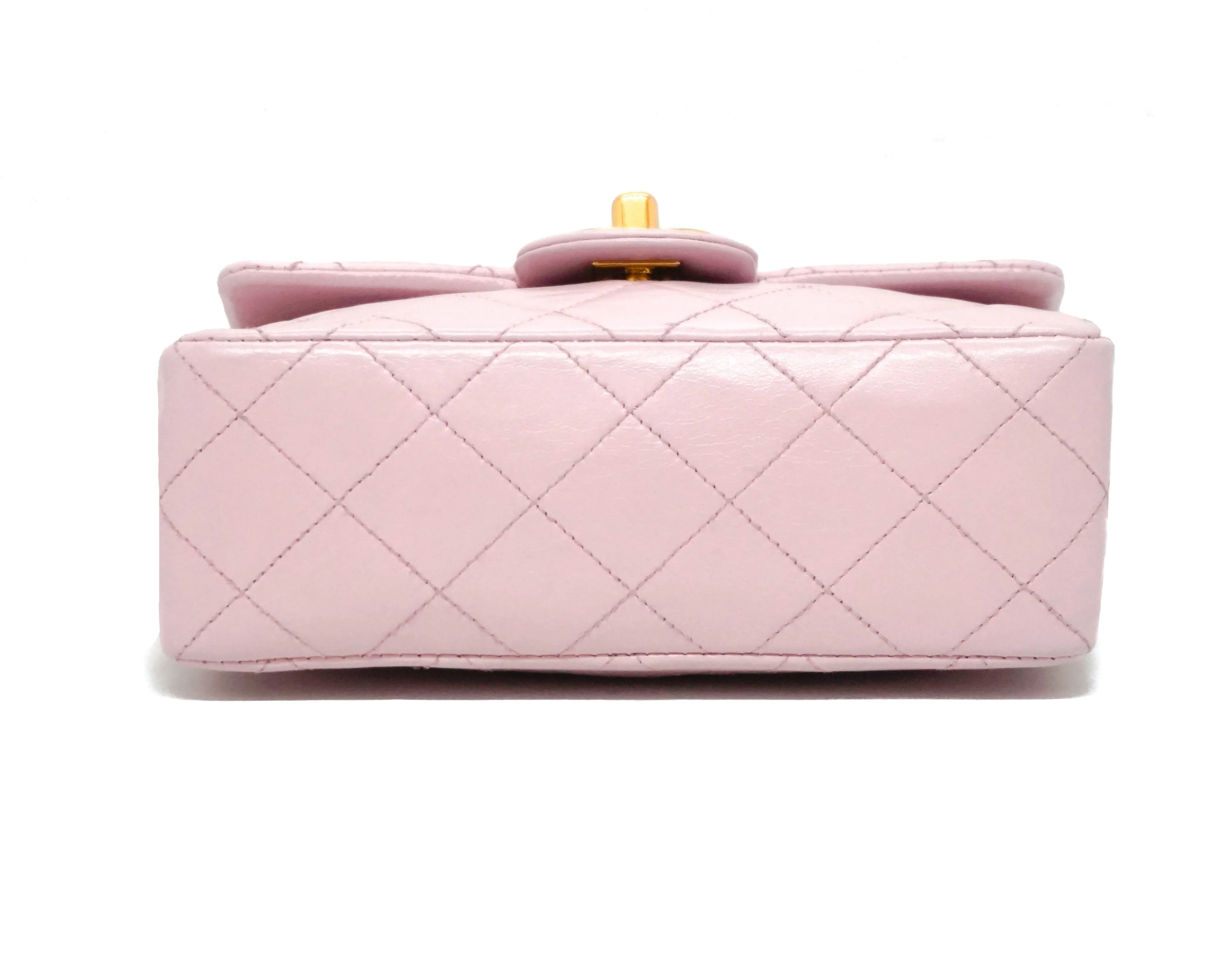 Chanel Vintage Pink Lambskin Classic 2.55 Mini Flap Bag