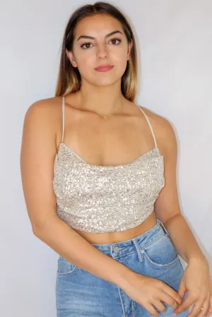 Charlotte Top Silver