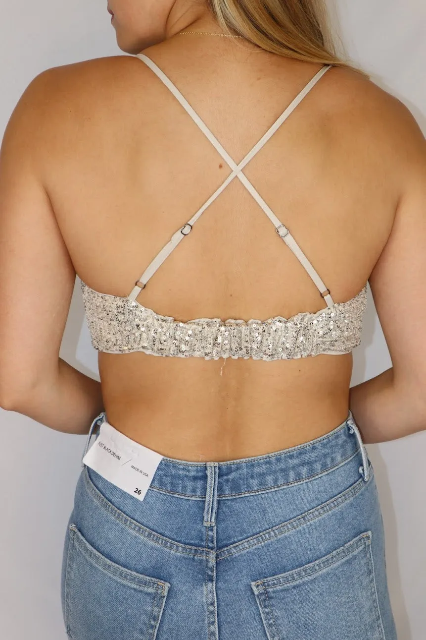 Charlotte Top Silver