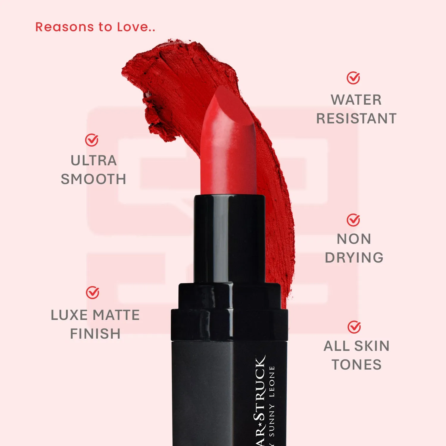 Cherry Bomb - Luxe Matte Lipstick, Red | 4.2gms