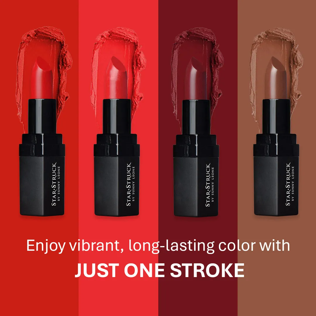 Cherry Bomb - Luxe Matte Lipstick, Red | 4.2gms