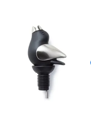 ChirpyTop™ Wine Pourer Black/Chrome