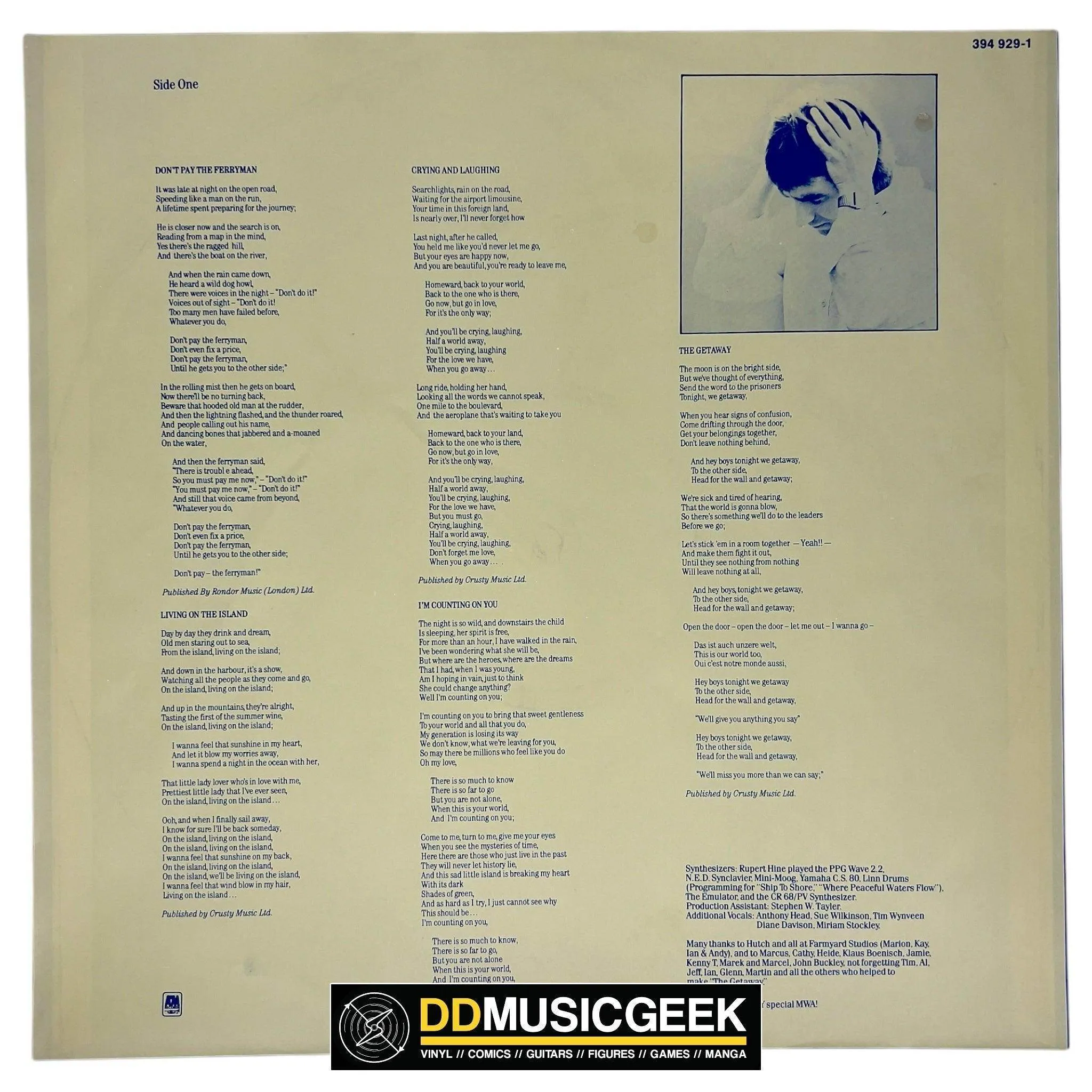 Chris de Burgh: The Getaway (LP, Album, RE)