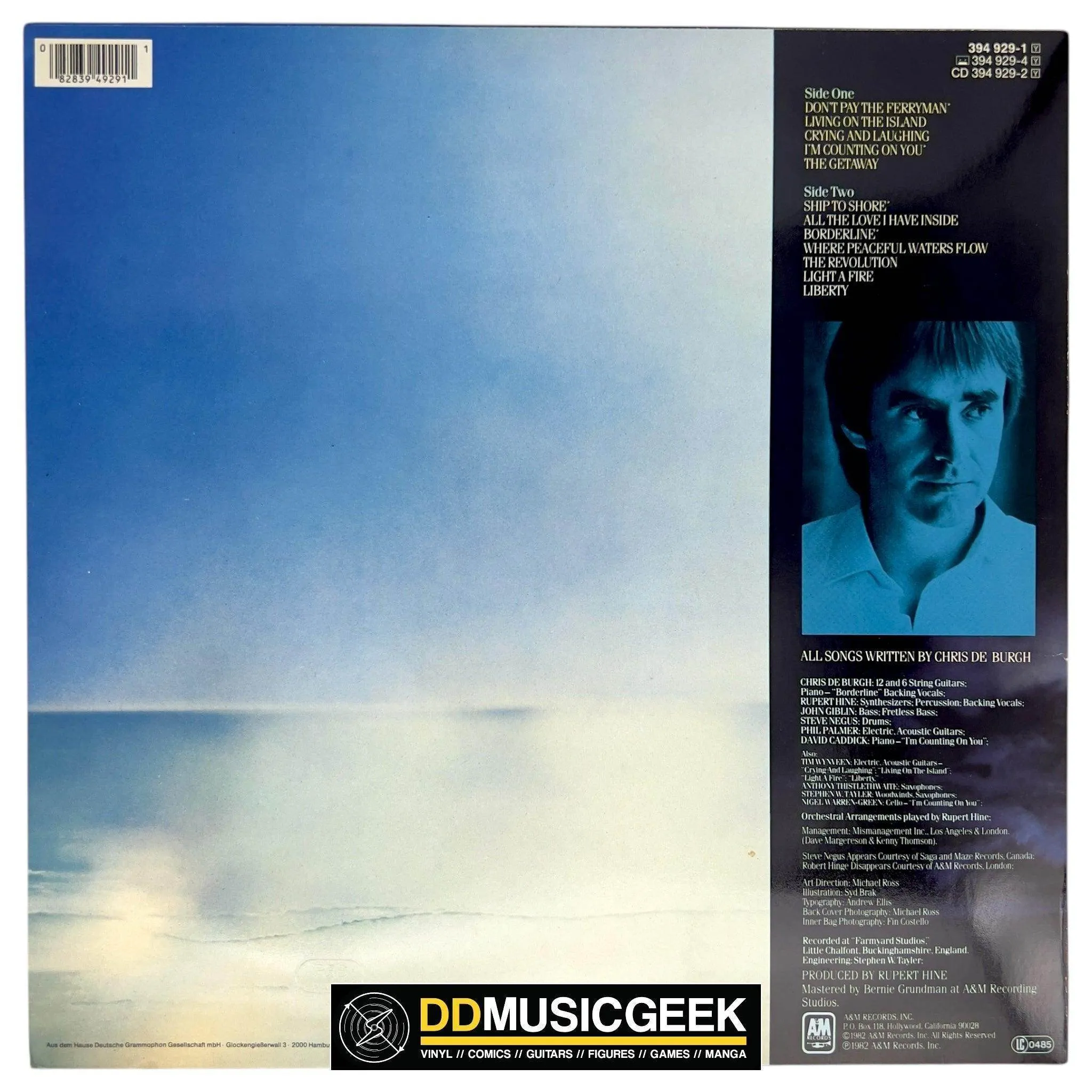 Chris de Burgh: The Getaway (LP, Album, RE)