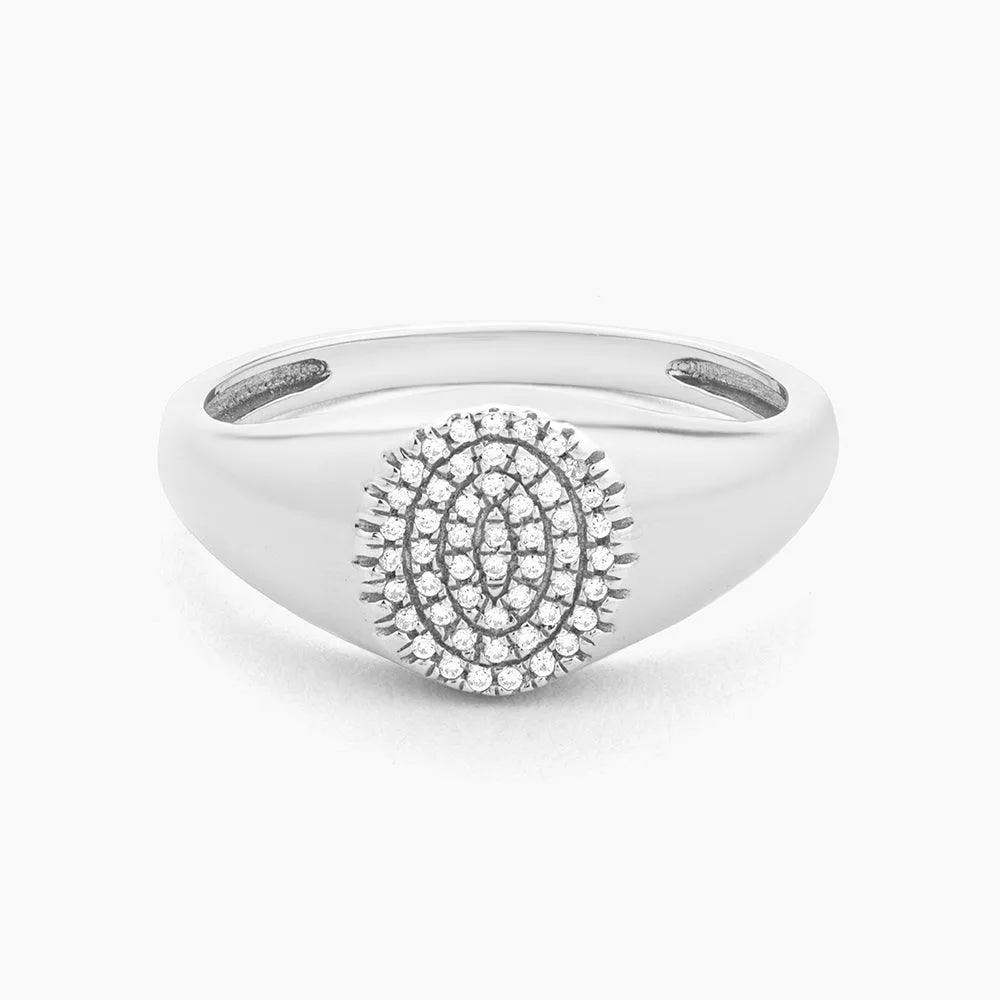 Circle Signet Statement Ring