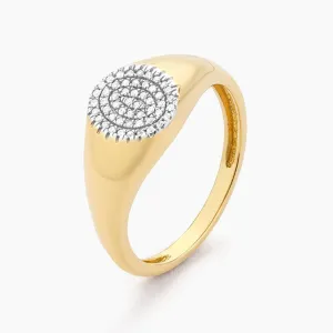 Circle Signet Statement Ring