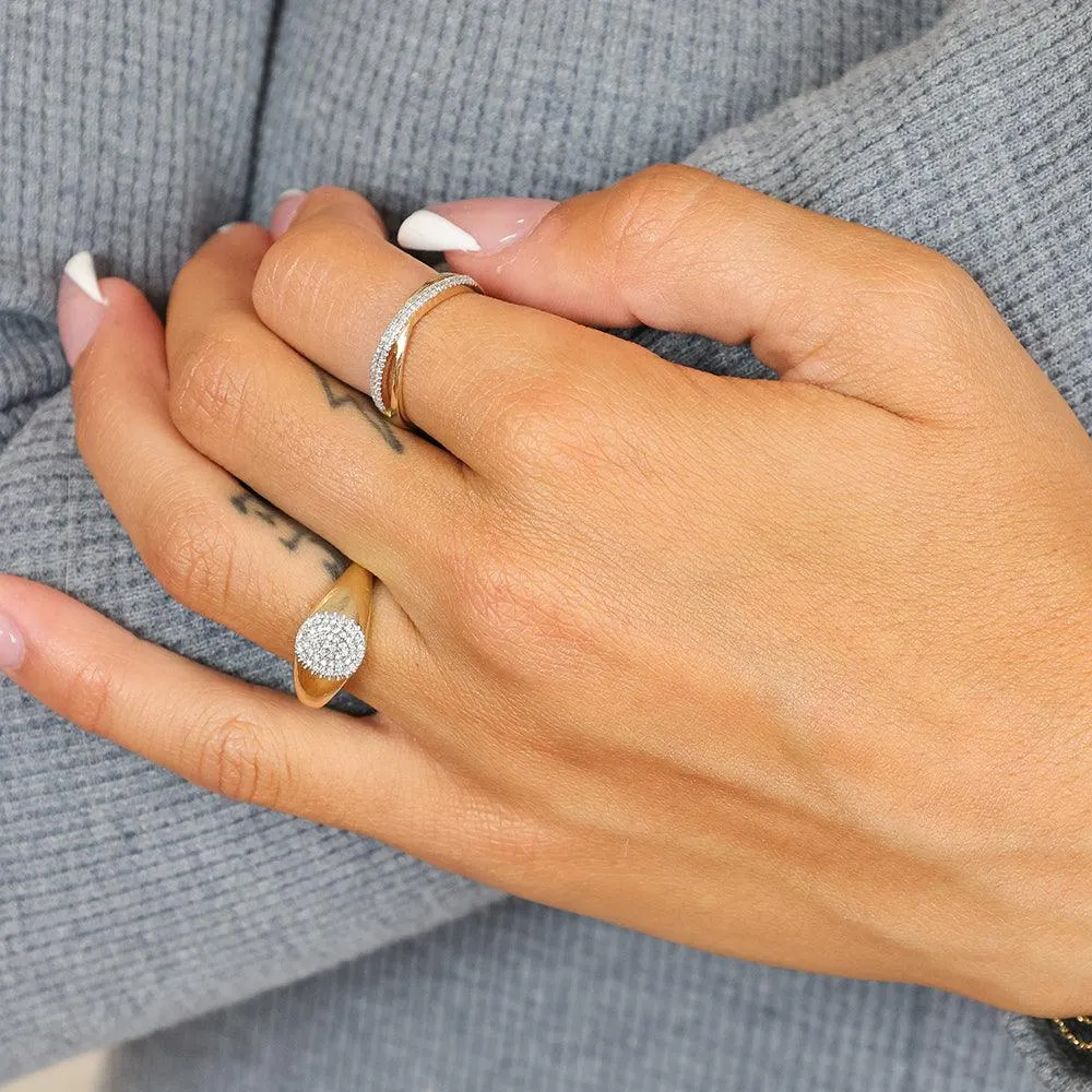 Circle Signet Statement Ring