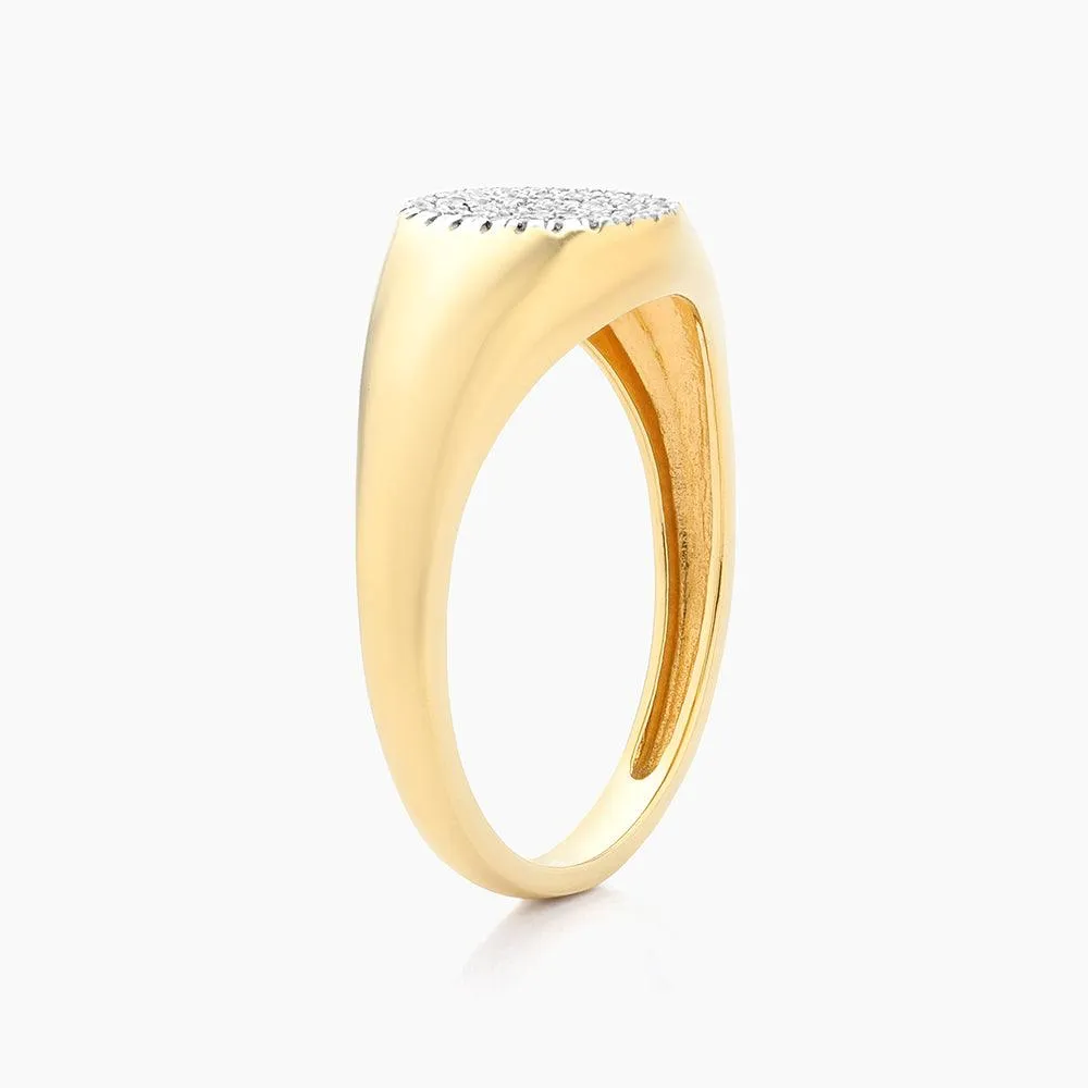 Circle Signet Statement Ring