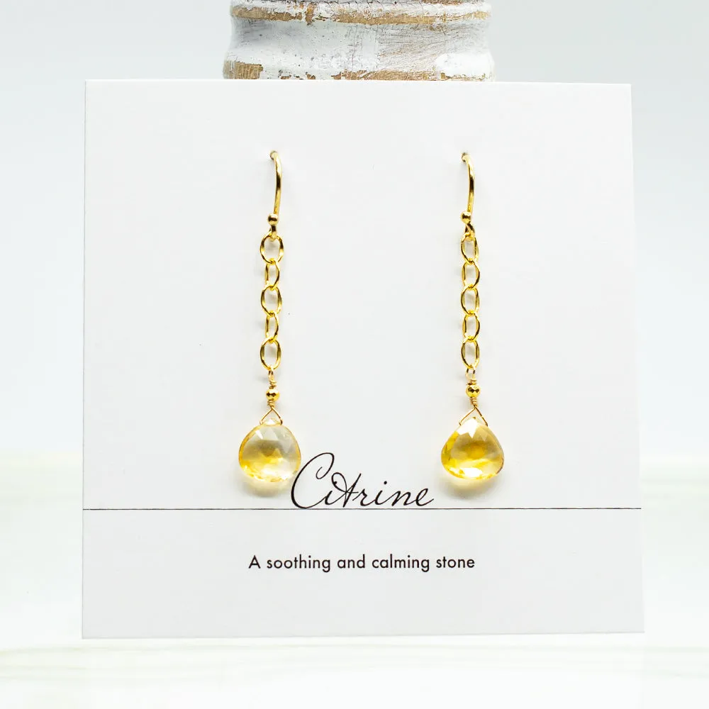 Citrine Regal Earrings