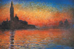 Claude Monet - 'Sunset in Venice, 1908' (11x14) - FAR60007