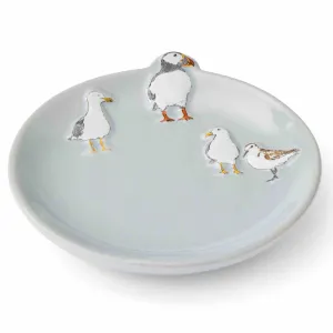 Coastal Birds Ceramic Tea Bag Tidy