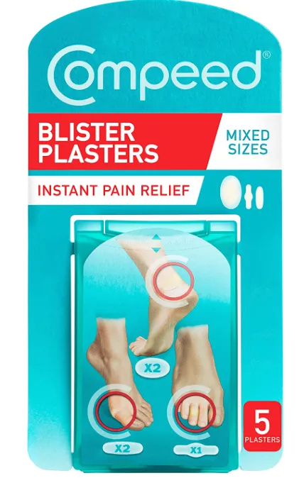 Compeed 5 Mixed Size Blister Plasters Water Bubble Patch Mixed Size 5 Ships/Box
