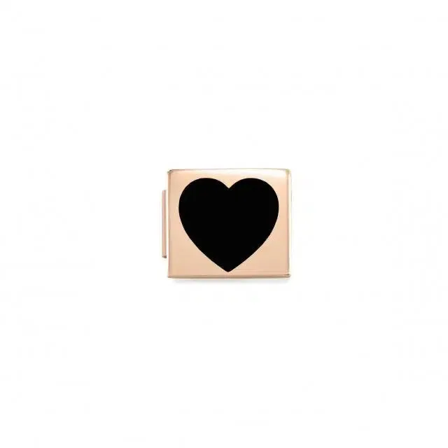 Composable Glam Link Heart Black