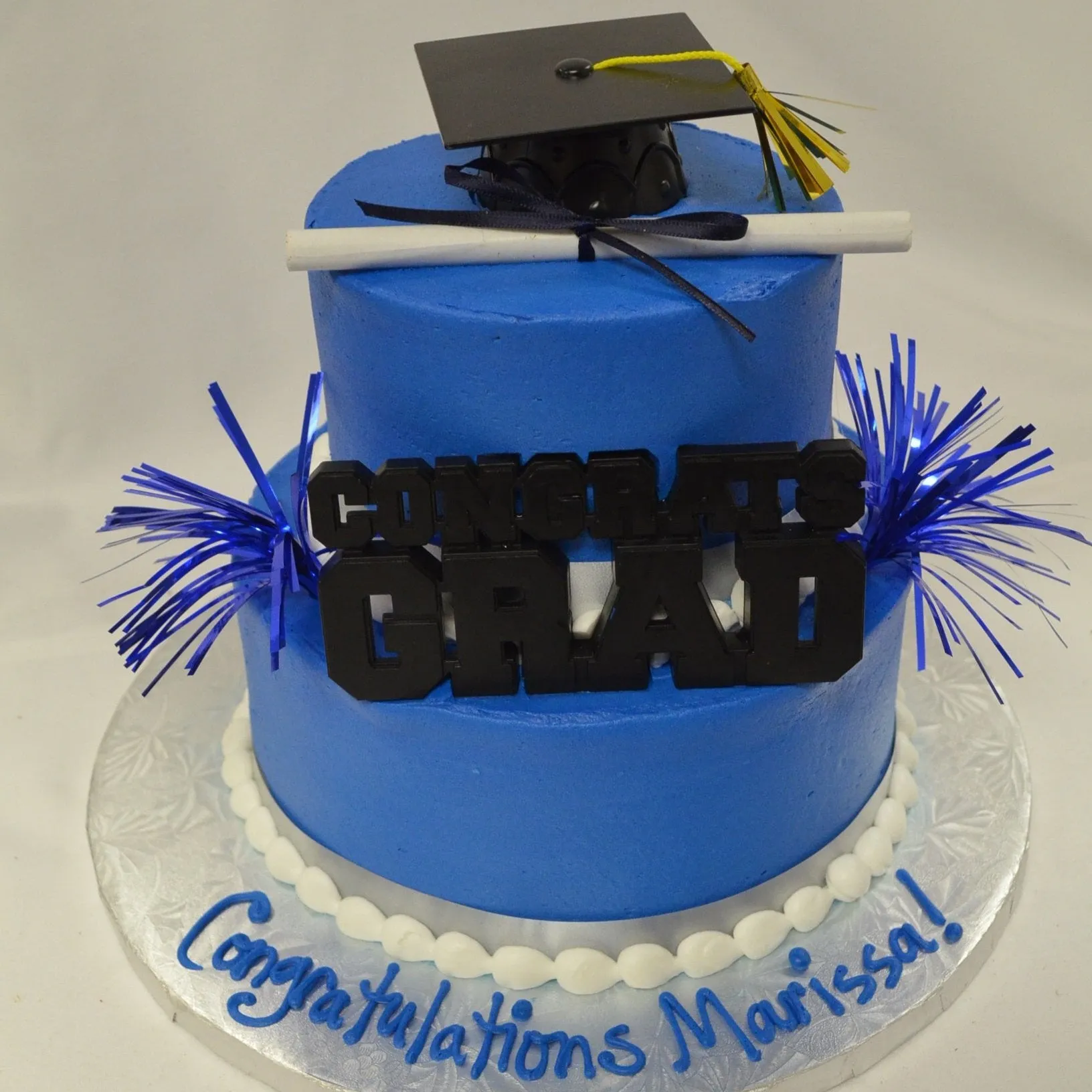 Congrats Grad Tiered Cake Simple 7-4"