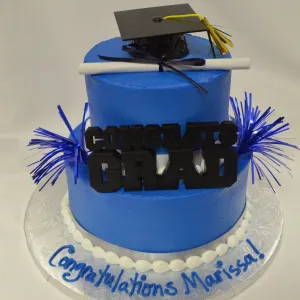 Congrats Grad Tiered Cake Simple 7-4"