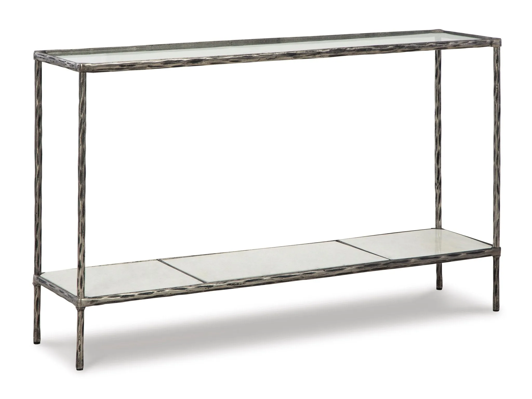 Contemporary Sofa Table in Antique Pewter