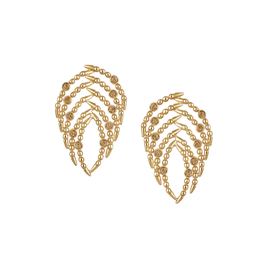 Coral reef statement earrings
