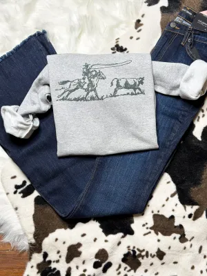Cowboy Ropin Crewneck