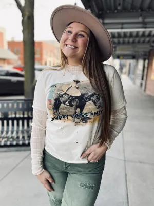 Cowboy Vibes Short Slv Graphic Tee