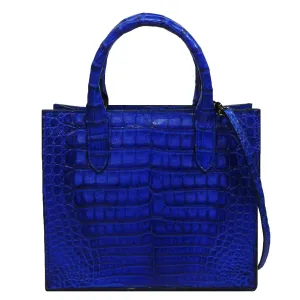 Cross Body Tote in Crocodile
