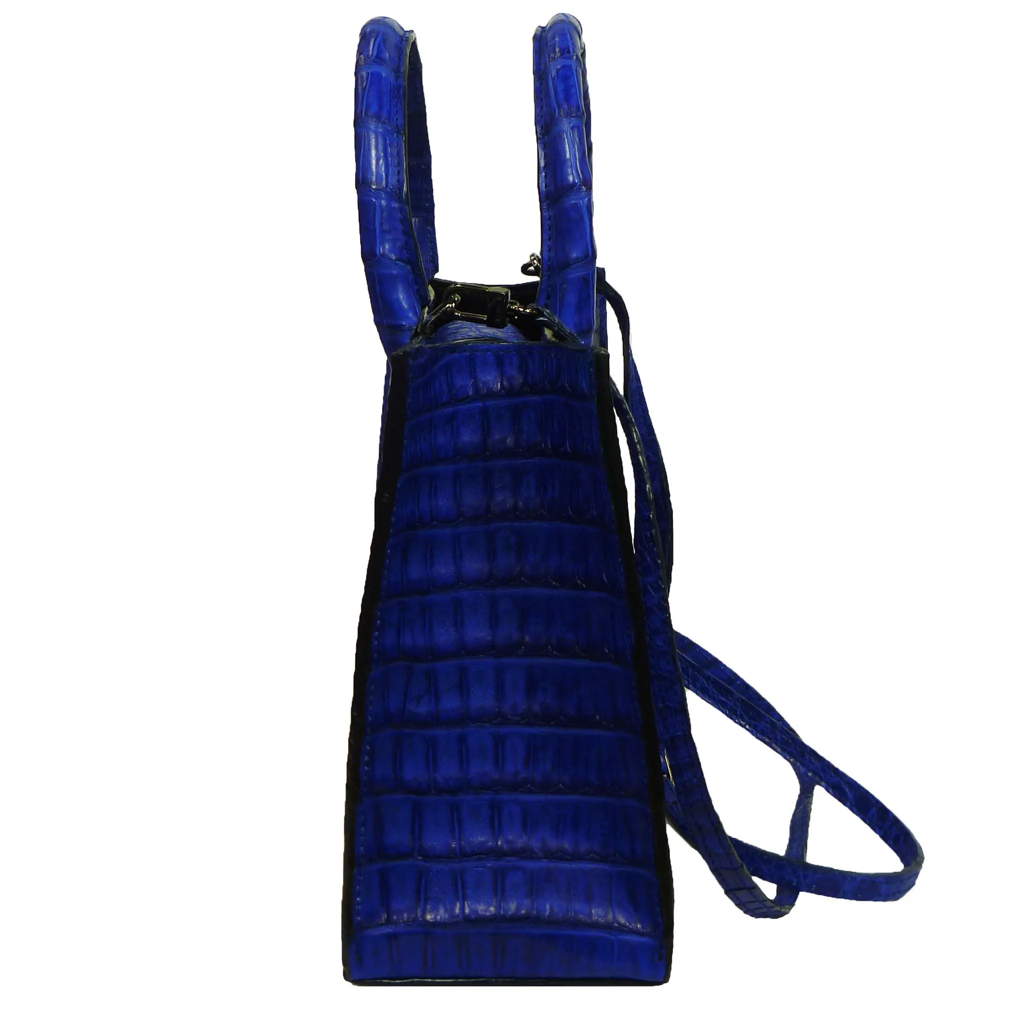 Cross Body Tote in Crocodile