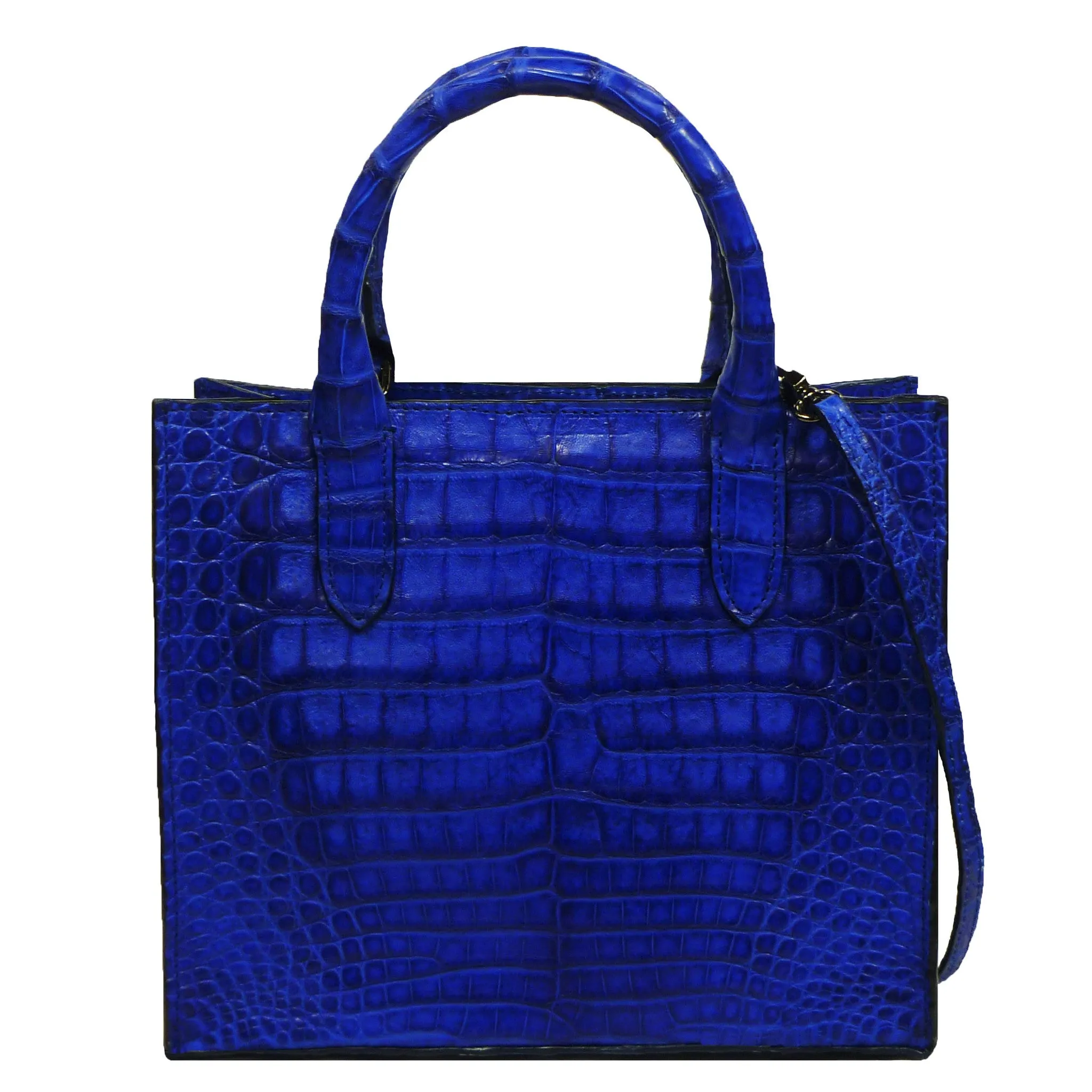 Cross Body Tote in Crocodile
