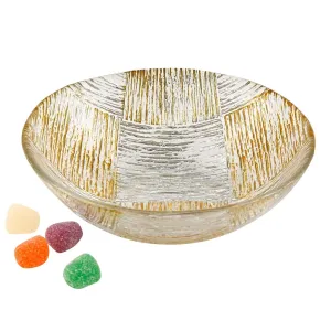 Cubes Handcrafted and Decorated Glass Bowl