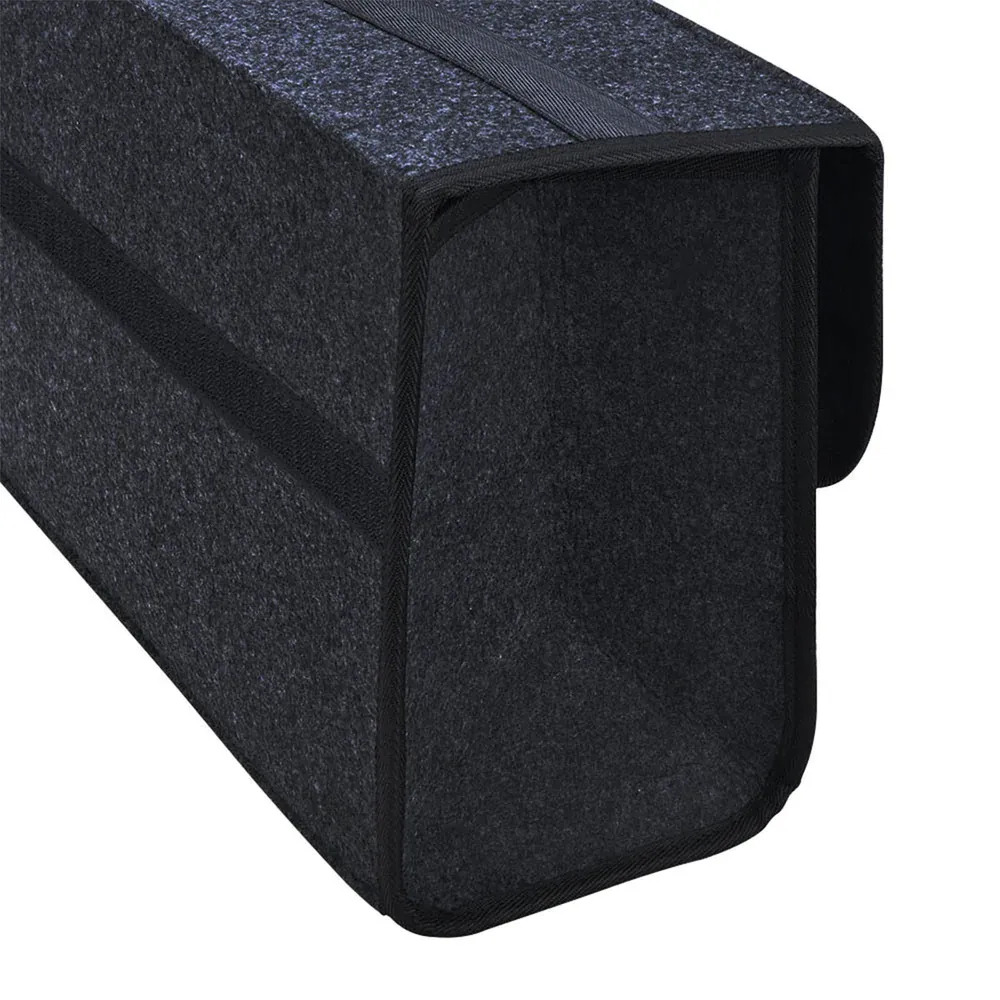 Custom Text For Soft Felt Car Bag Organizer, Compatible with All Cars, Folding Car Storage Box Non Slip Fireproof Car Trunk Organizer NS12990