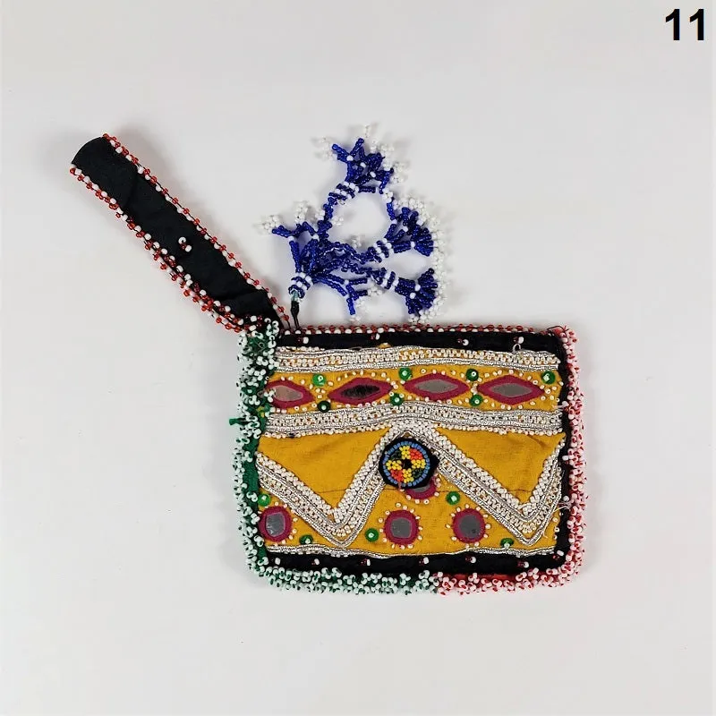 Cute Kuchi mini clutch bag with traditional embroidery