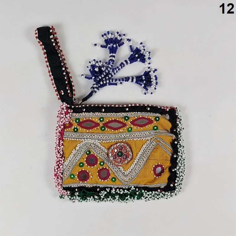 Cute Kuchi mini clutch bag with traditional embroidery