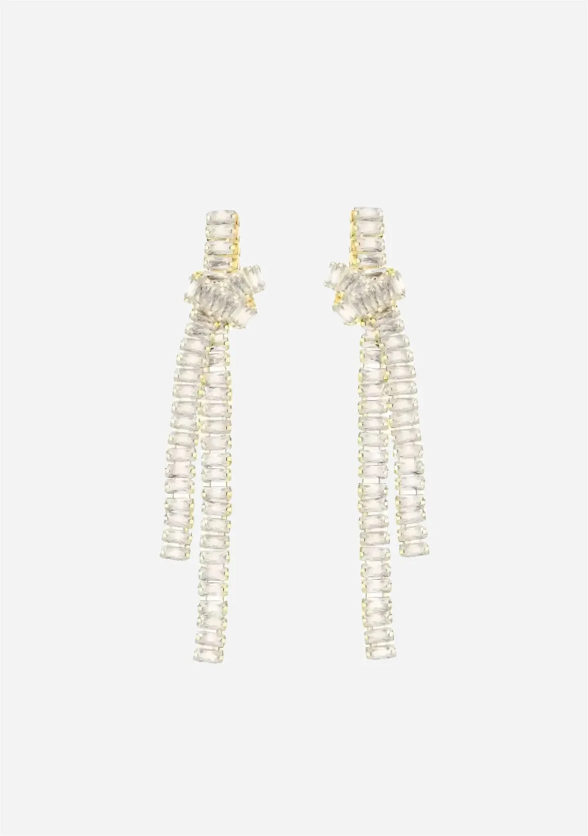Cz Knot Statement Earring