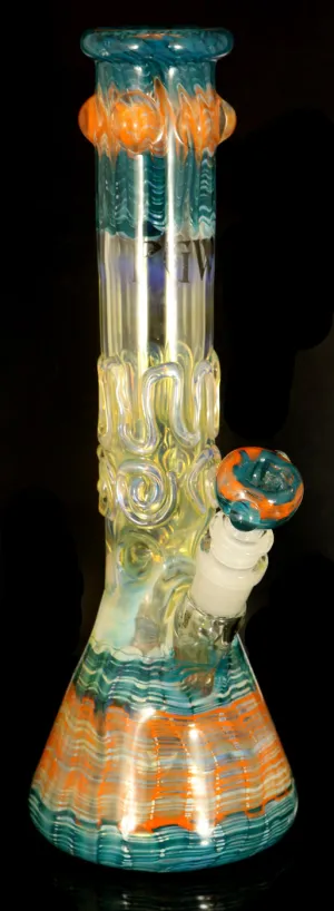 Decorated 13" Flask Bong