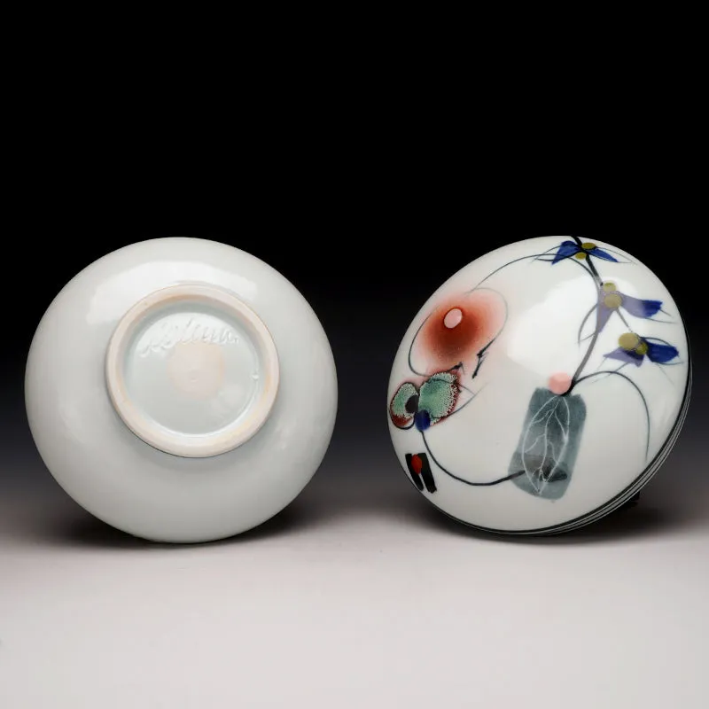 Decorated Capped Jar