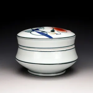 Decorated Capped Jar