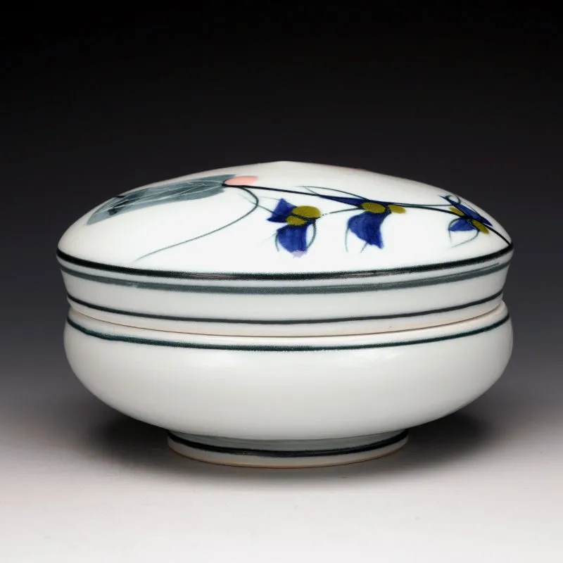 Decorated Capped Jar