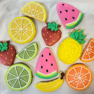 Decorated Fruit Cookies