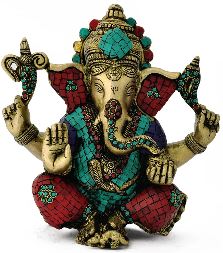 Decorated Ganpati Figure