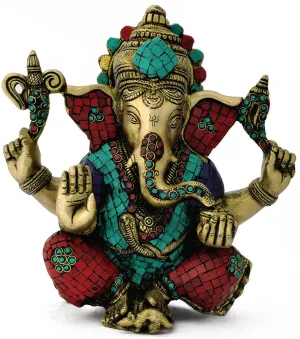 Decorated Ganpati Figure