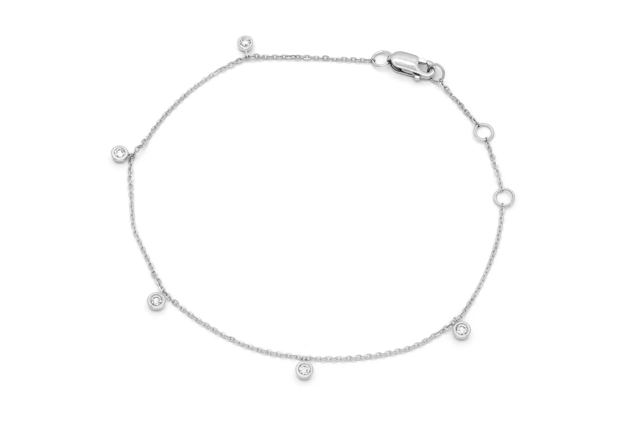 Delicate Diamond Dangle Bracelet