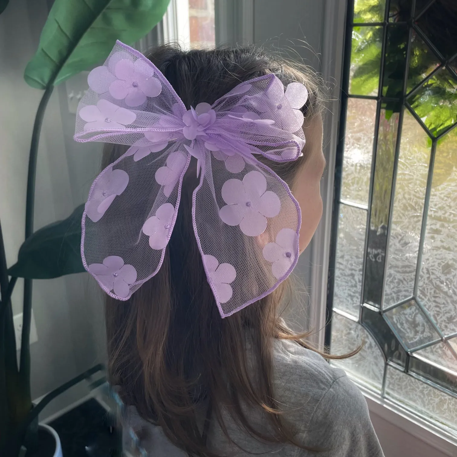 Delicate Floral Organza Pre-Tied Bow Strip Collection