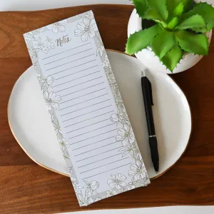 Delicate Floral Tear-Off Notepad
