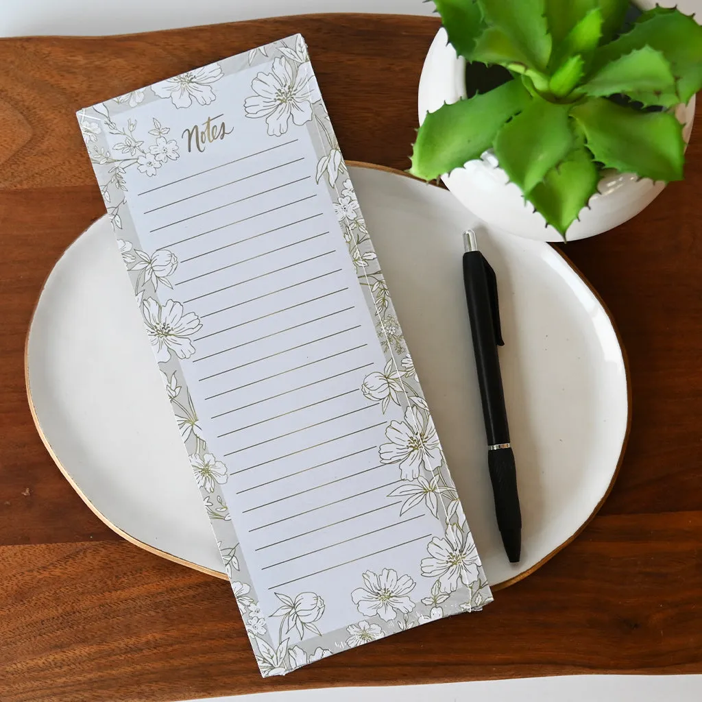 Delicate Floral Tear-Off Notepad